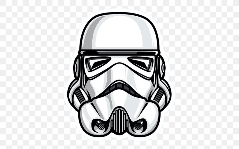 Star Wars Sticker Stormtrooper Lacrosse Protective Gear Clip Art, PNG, 512x512px, Star Wars, Art, Automotive Design, Black And White, Character Download Free