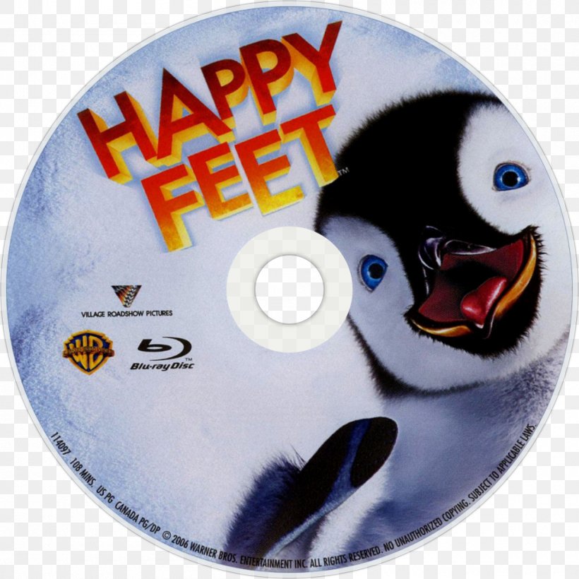 Blu-ray Disc Mumble DVD Happy Feet Compact Disc, PNG, 1000x1000px, Bluray Disc, Animation, Brittany Murphy, Compact Disc, Dvd Download Free