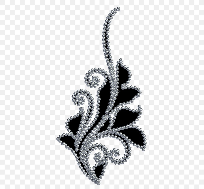 Embroidery Bead Pattern, PNG, 434x758px, Embroidery, Bead, Black And White, Body Jewelry, Imitation Gemstones Rhinestones Download Free