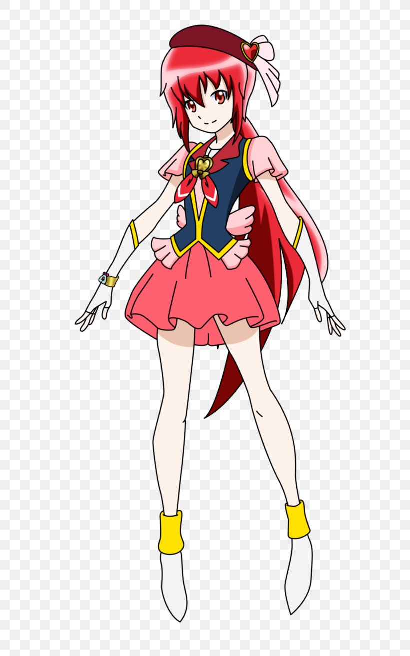 Pretty Cure Yuko Omori Nao Midorikawa Komachi Akimoto Nagisa Misumi, PNG, 608x1313px, Watercolor, Cartoon, Flower, Frame, Heart Download Free