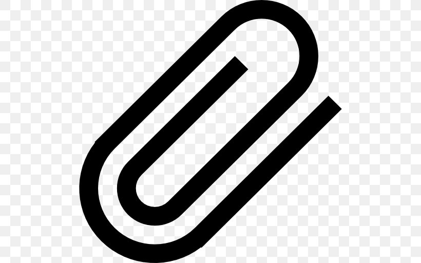Symbol, PNG, 512x512px, Paper Clip, Black And White, Brand, Email Attachment, Symbol Download Free