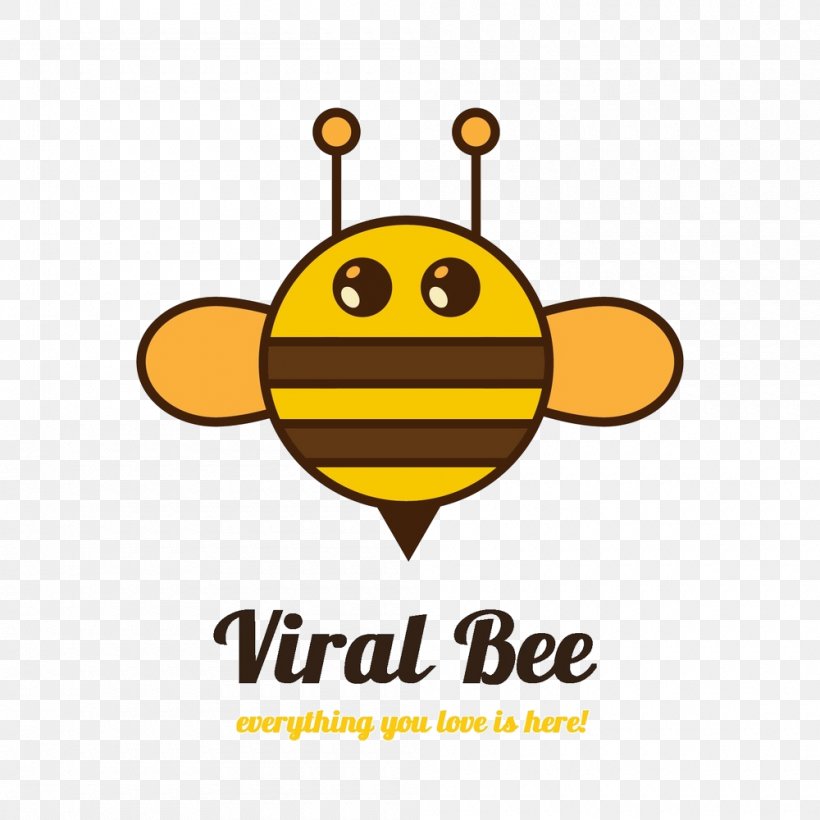 Vector Graphics Bee Illustration Image Design, PNG, 1000x1000px, Bee, Bumblebee, Drawing, Drone, Emoticon Download Free