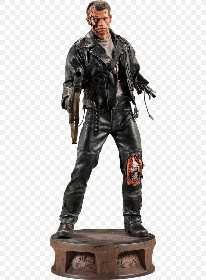 Arnold Schwarzenegger The Terminator Sideshow Collectibles YouTube, PNG, 424x1117px, Arnold Schwarzenegger, Action Figure, Action Toy Figures, Collectable, Figurine Download Free