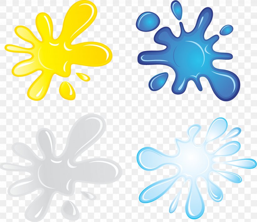 Desktop Wallpaper Color Clip Art, PNG, 3505x3035px, Paper, Blue, Cartoon, Color, Flower Download Free