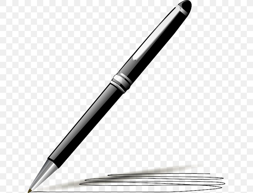 Fountain Pen Quill Ballpoint Pen Clip Art, PNG, 640x624px, Pen, Ball Pen, Ballpoint Pen, Black And White, Drawing Download Free