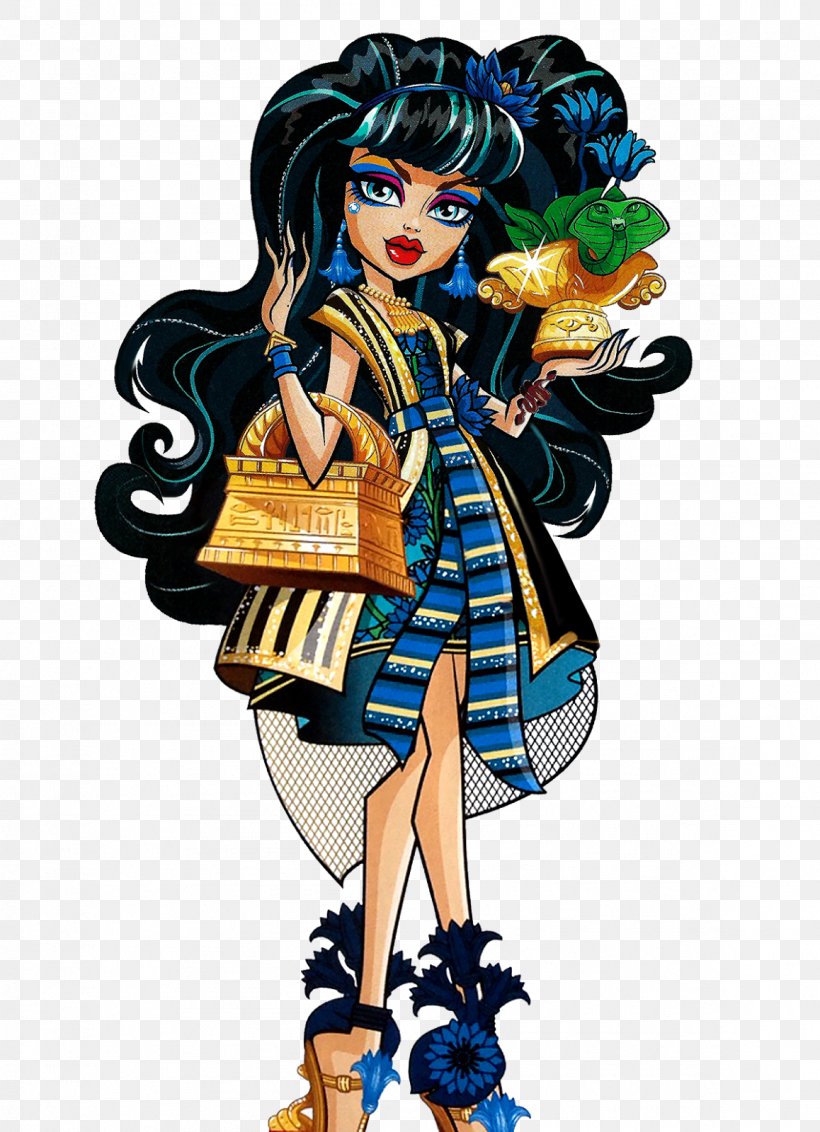 Monster High Cleo DeNile Doll Frankie Stein Lagoona Blue, PNG, 1158x1600px, Watercolor, Cartoon, Flower, Frame, Heart Download Free