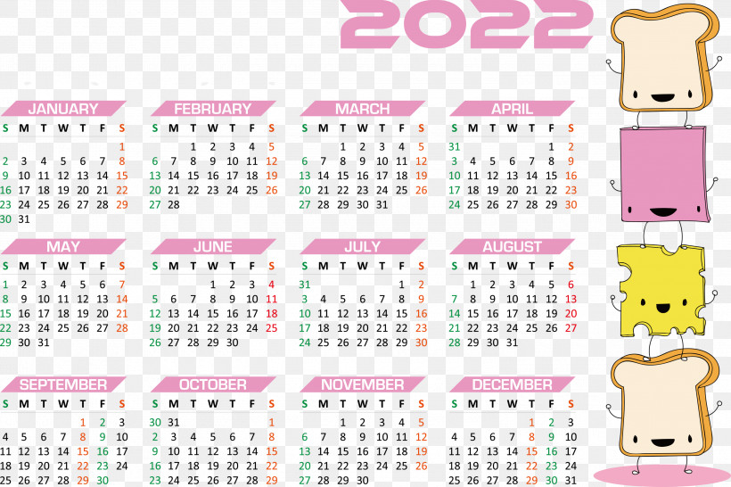 2022 Calendar Year 2022 Calendar Yearly 2022 Calendar, PNG, 3000x2000px, Cdr, Calendar System, Good, Line, Royaltyfree Download Free