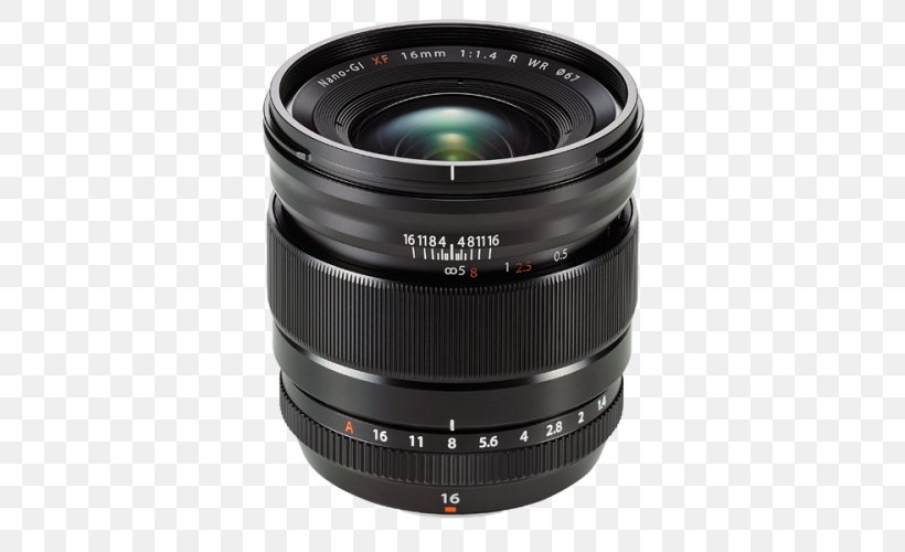 Fujinon XF 16mm F1.4 R WR Fujinon XF 16mm F/1.4 R WR Fujifilm Camera Lens, PNG, 500x500px, Fujifilm, Aperture, Camera, Camera Accessory, Camera Lens Download Free