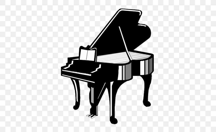 Piano Royalty-free Clip Art, PNG, 500x500px, Piano, Black And White, Can Stock Photo, Chair, Drawing Download Free