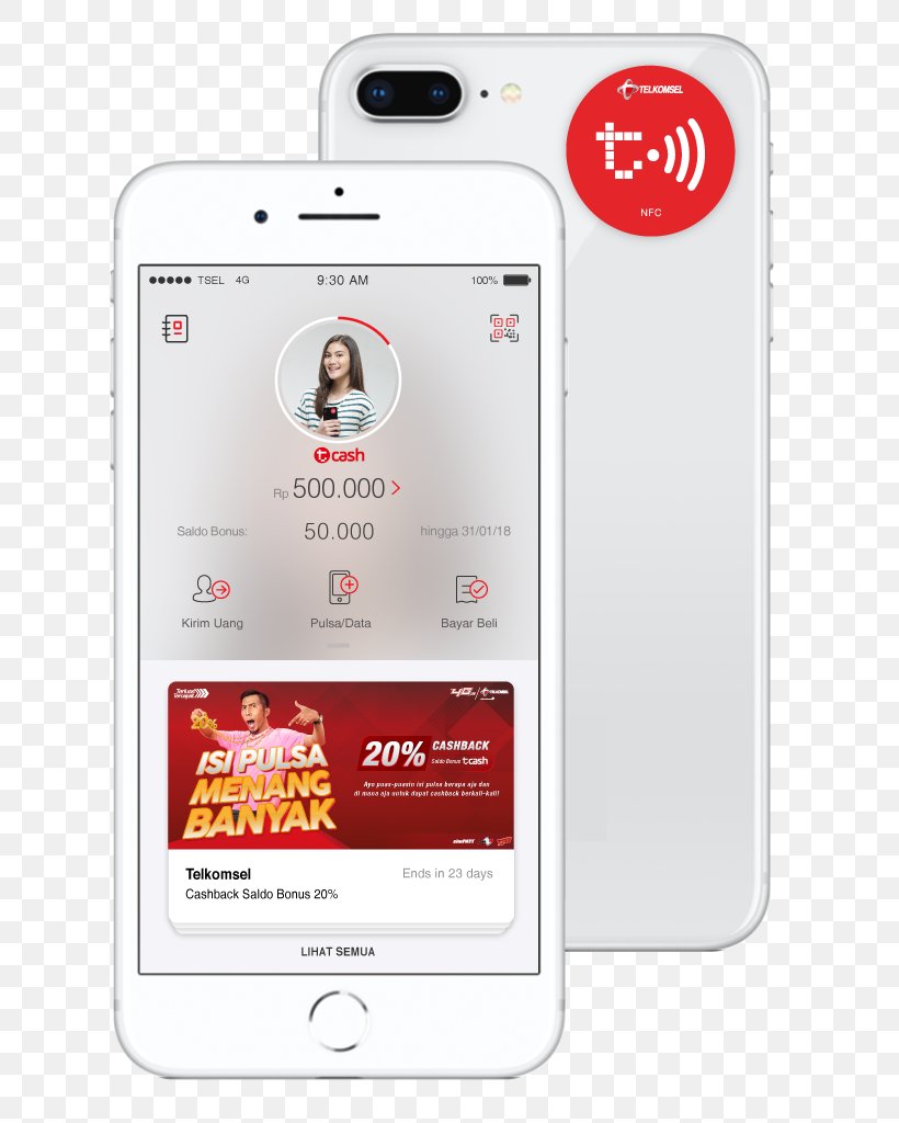 Telkomsel Cash Mobile Phones Mobile Payment Money, PNG, 697x1024px, Telkomsel Cash, Bank, Brand, Communication, Communication Device Download Free