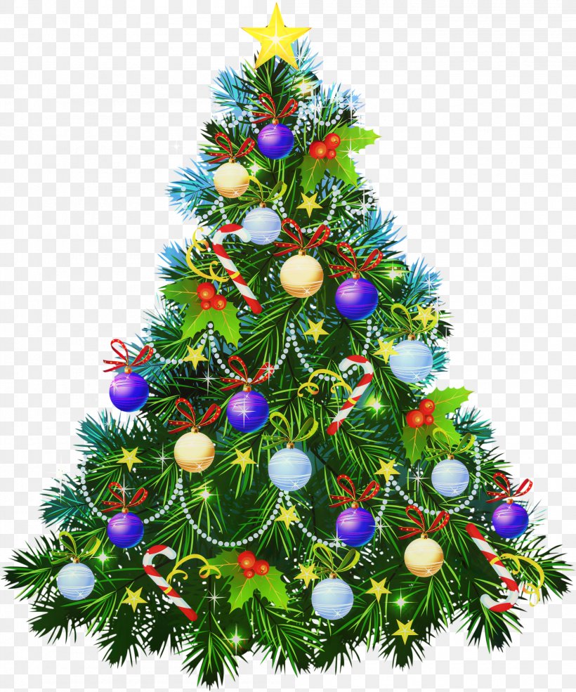 Christmas Tree Santa Claus Christmas Day New Year Tree Clip Art, PNG, 2097x2519px, Christmas Tree, American Larch, Branch, Christmas, Christmas Day Download Free