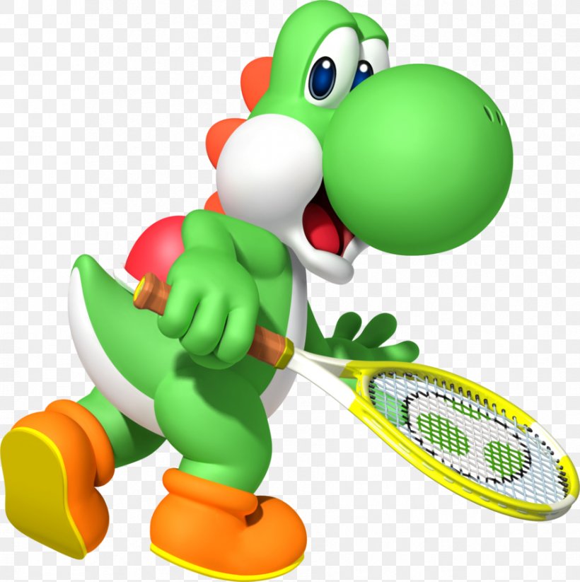 Mario Tennis Open Mario & Yoshi Mario Tennis Aces, PNG, 892x896px, Mario Tennis Open, Amphibian, Cartoon, Fictional Character, Figurine Download Free