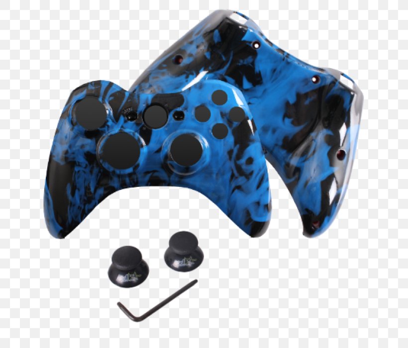Game Controllers Xbox 360 Controller Joystick PlayStation 3, PNG, 700x700px, Game Controllers, All Xbox Accessory, Analog Stick, Blue, Cobalt Blue Download Free