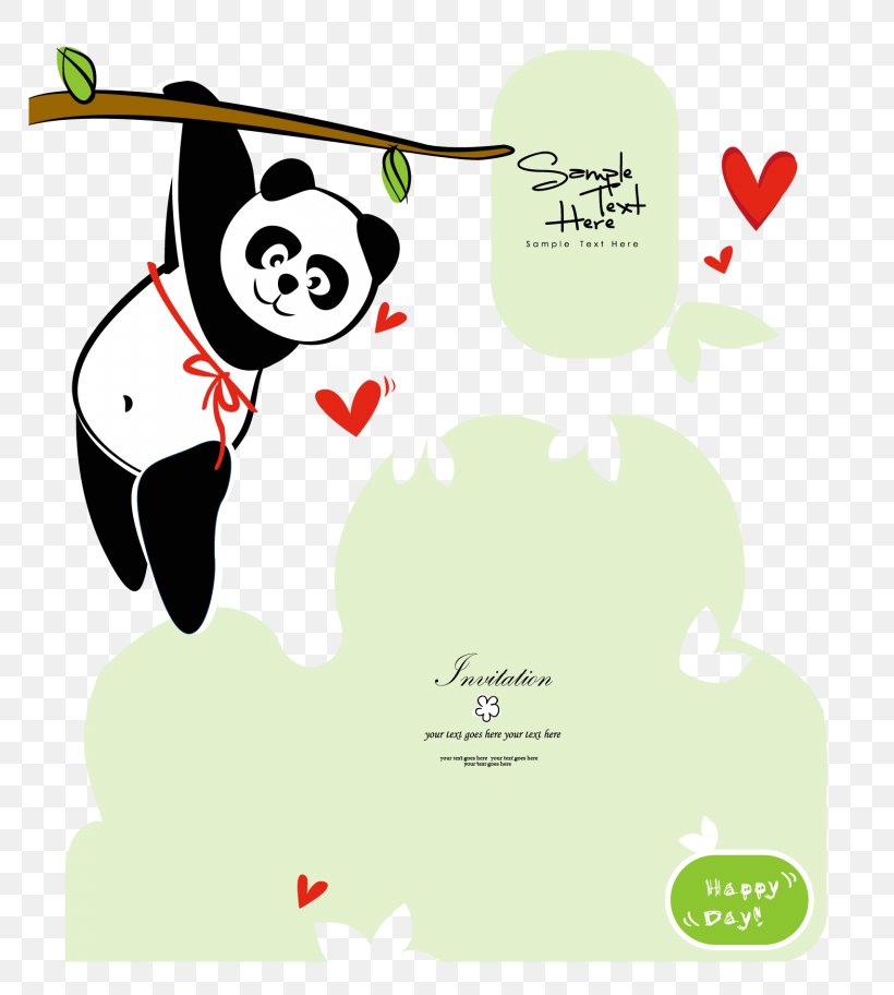 Cartoon Logo Fictional Character, PNG, 768x912px, Giant Panda, Art, Cartoon, Cdr, Cuteness Download Free