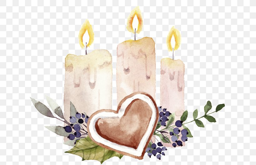 Image Candle Watercolor Painting Download, PNG, 650x531px, Candle, Aromatherapy, Creativity, Hand, Heart Download Free
