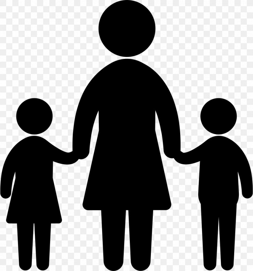 Vector Graphics Child Mother Silhouette Woman, PNG, 914x980px, Child, Black And White, Communication, Conversation, Daughter Download Free