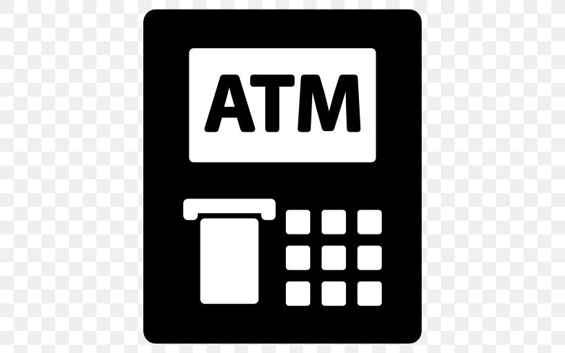 Automated Teller Machine Bank Cheque Icon, PNG, 512x512px, Automated Teller Machine, Area, Bank, Bank Cashier, Black And White Download Free