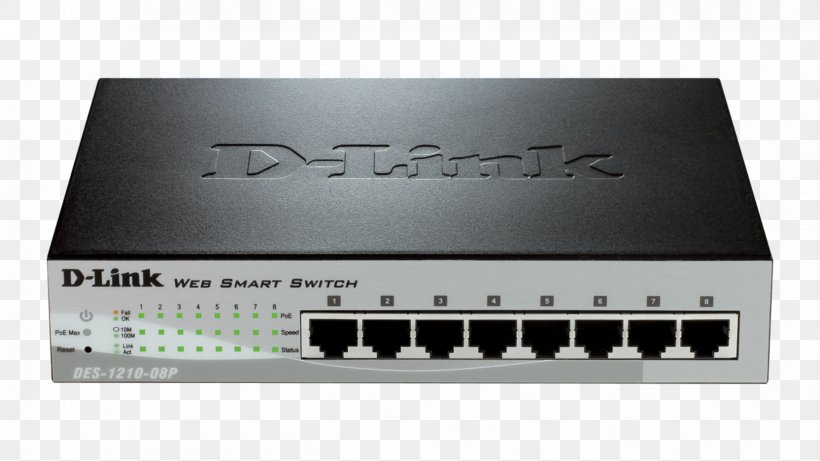 Power Over Ethernet Network Switch Fast Ethernet D-Link DES 1210, PNG, 1664x936px, Power Over Ethernet, Audio Receiver, Brand, Computer Network, Dlink Download Free