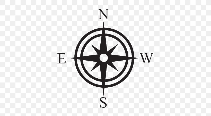 Compass North Clip Art, PNG, 451x450px, Compass, Area, Black And White, Brand, Cardinal Direction Download Free