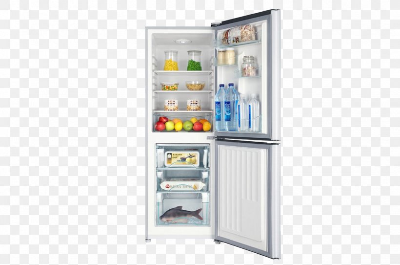 Refrigerator Haier Refrigeration Hot Water Dispenser Home Appliance, PNG, 1130x748px, Refrigerator, Air Cooling, Cold, Drawer, Electricity Download Free