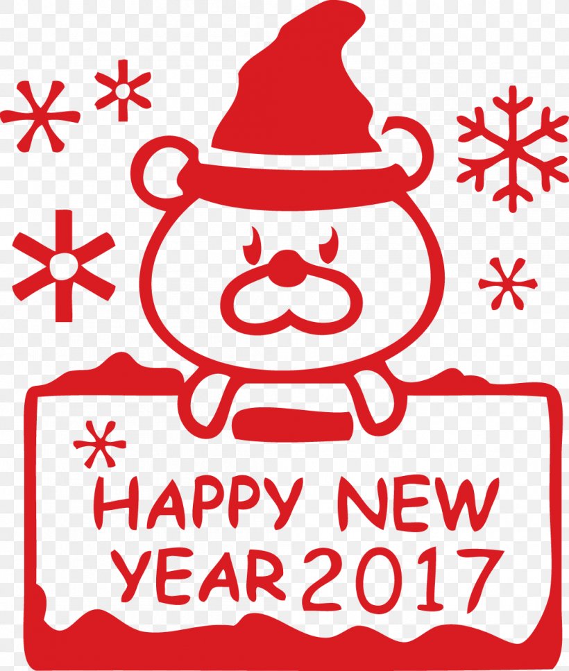 Santa Claus Chinese New Year Sticker, PNG, 1053x1242px, Santa Claus, Area, Art, Black And White, Chinese New Year Download Free