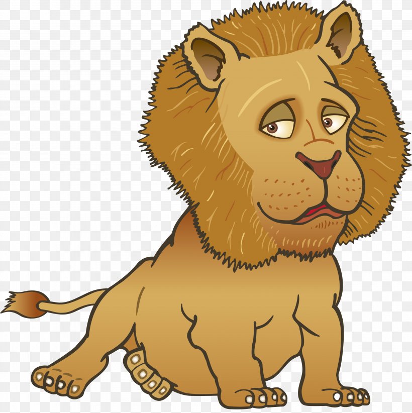 Lion, PNG, 3817x3828px, Lion, Big Cats, Carnivoran, Cartoon, Cat Like Mammal Download Free