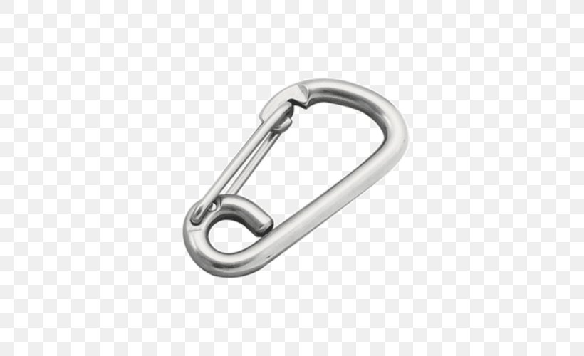 Marine Grade Stainless Carabiner Stainless Steel Hook, PNG, 500x500px, Marine Grade Stainless, Automotive Exterior, Body Jewelry, Carabiner, Hardware Accessory Download Free