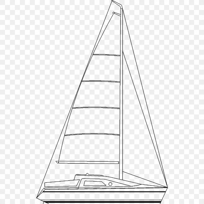 Sailing Sailboat Yawl, PNG, 1000x1000px, Sail, Black And White, Boat, Brochure, Line Art Download Free