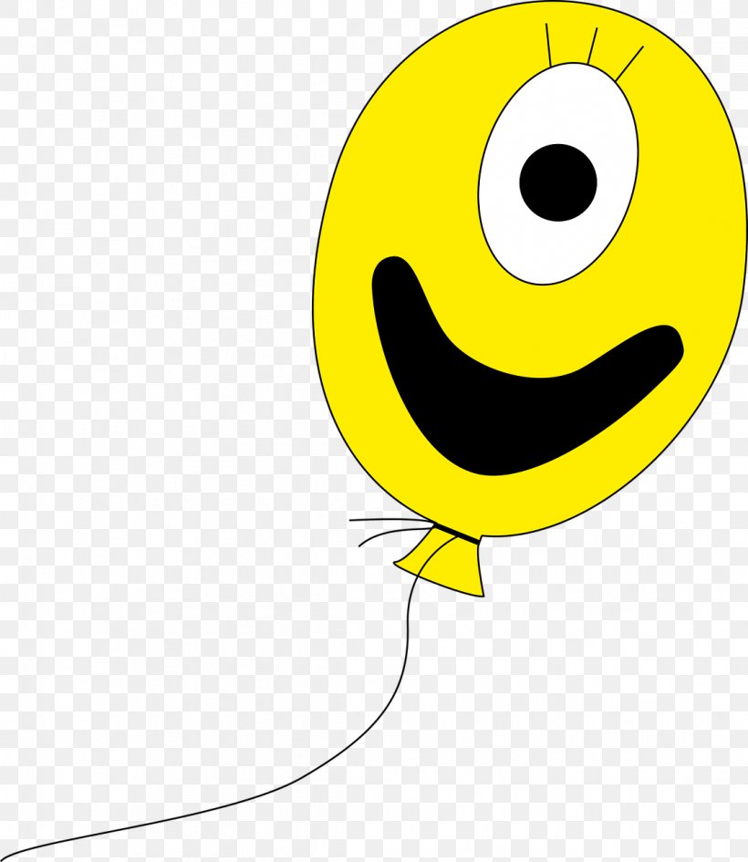 Smiley Yellow Balloon Clip Art, PNG, 1110x1280px, Smiley, Balloon, Beak, Birthday, Emoticon Download Free