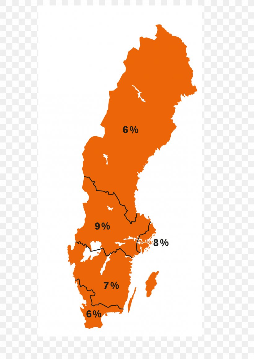 Sweden Map, PNG, 1382x1955px, Sweden, Canvas Print, Carnivoran, Map, Orange Download Free