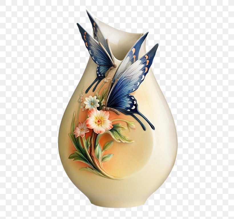 Vase Franz-porcelains Ceramic Decorative Arts, PNG, 469x768px, Vase, Artifact, Butterfly, Ceramic, Decorative Arts Download Free