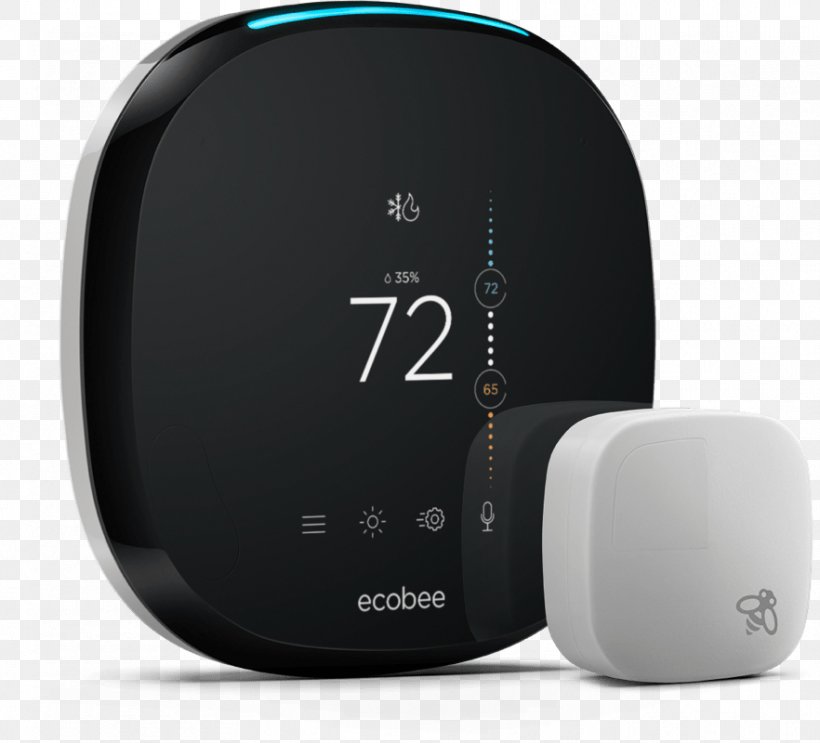 Ecobee Ecobee4 Smart Thermostat Amazon Alexa, PNG, 882x800px, Ecobee, Amazon Alexa, Company, Ecobee Ecobee4, Electronic Device Download Free