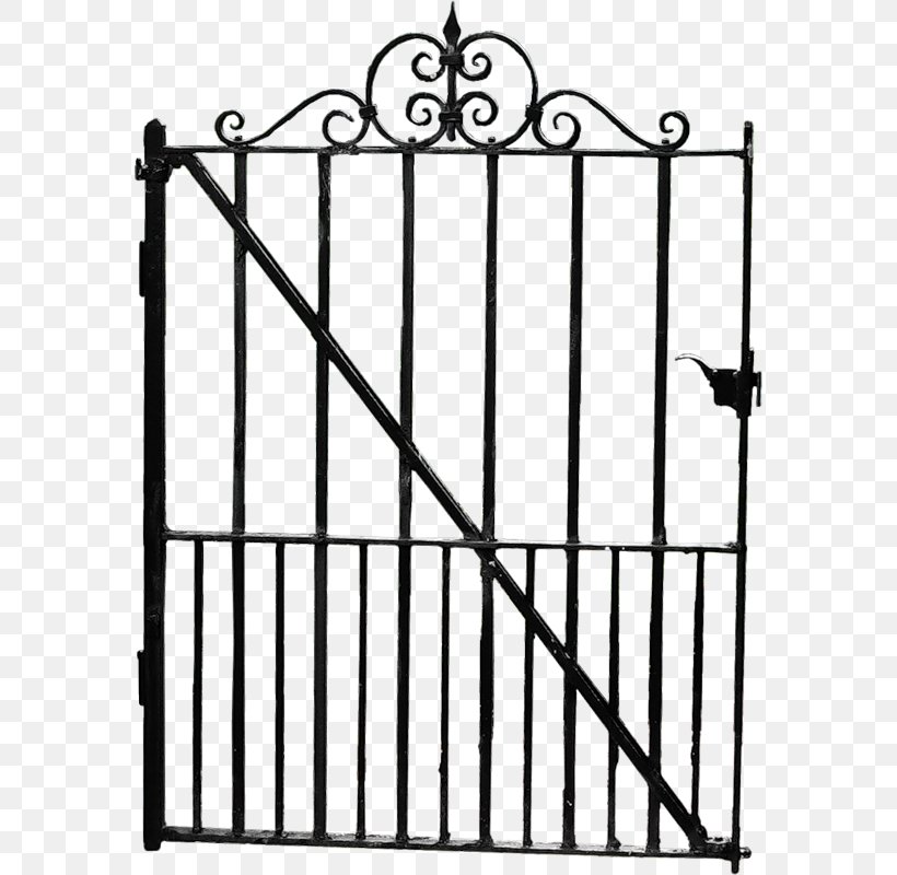 Gate Fence Clip Art, PNG, 574x800px, Gate, Area, Black, Black And White, Courtyard Download Free