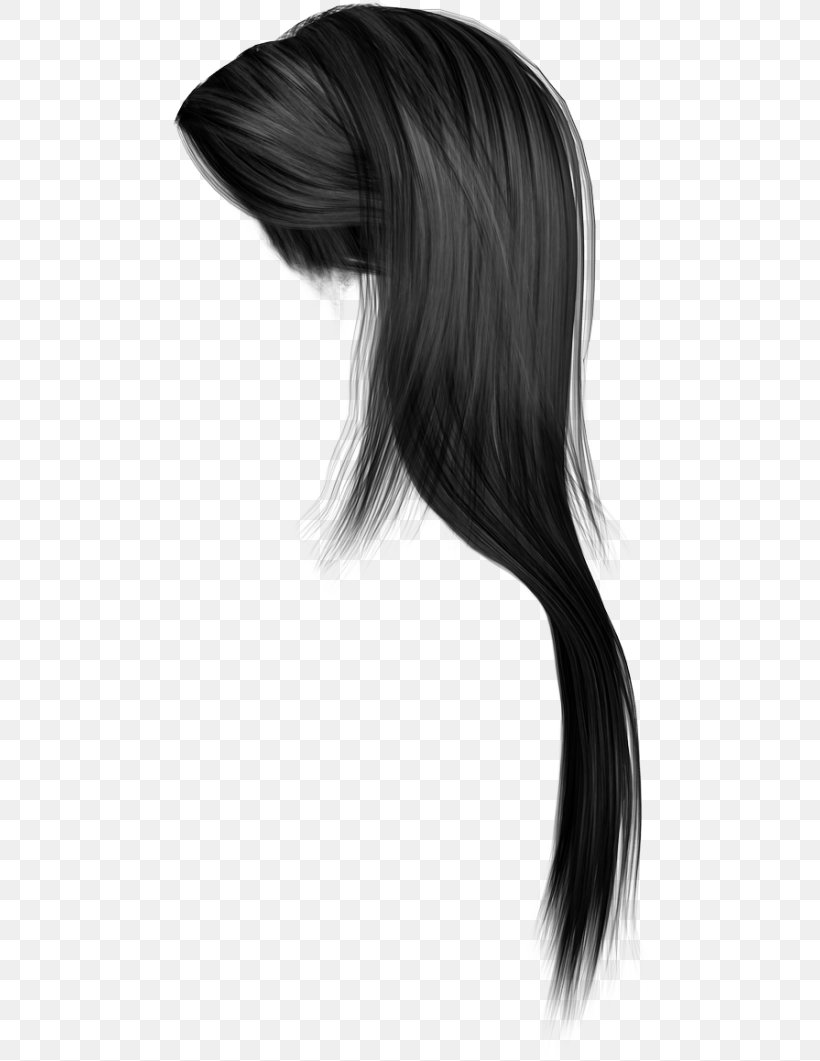 Hair Clip Art, PNG, 480x1061px, Hair, Bangs, Beauty, Black And White, Black Hair Download Free