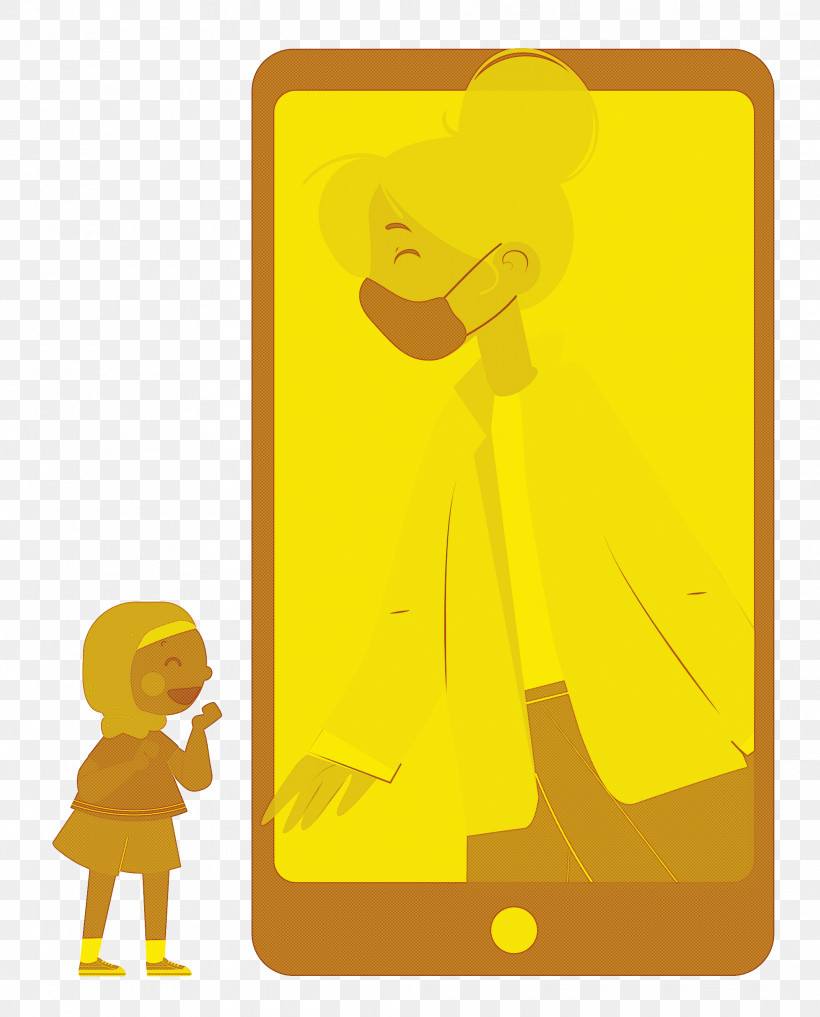 Keeping In Touch, PNG, 2015x2500px, Yellow, Behavior, Biology, Cartoon, Human Download Free