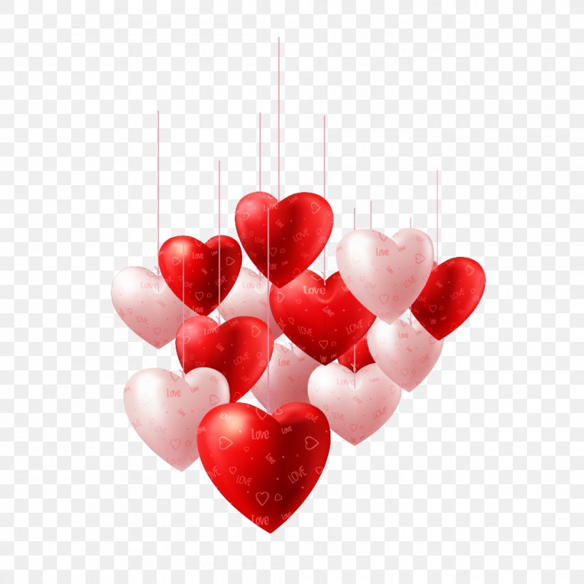 Valentines Day Heart Balloon Illustration, PNG, 1000x1000px, Valentines Day, Balloon, Greeting Card, Heart, Hot Air Balloon Download Free