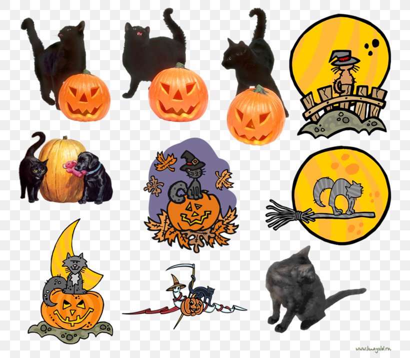 Cat Jack-o'-lantern Kitten Clip Art, PNG, 800x715px, Cat, Author, Cucurbita, Depositfiles, Halloween Download Free