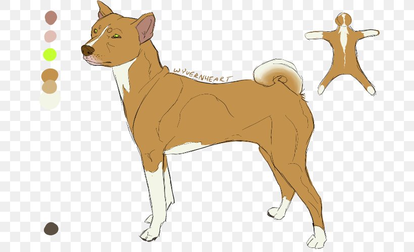 Dog Breed Basenji Deer Cartoon, PNG, 700x500px, Dog Breed, Basenji, Breed, Carnivoran, Cartoon Download Free