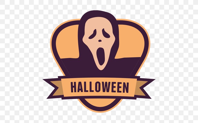 Halloween Logo Clip Art, PNG, 512x512px, Halloween, Badge, Brand, Emblem, Facial Hair Download Free