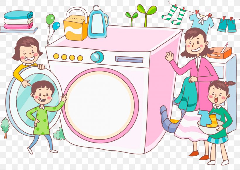 Washing Machine Laundry Clothing Clip Art, PNG, 2219x1574px, Watercolor, Cartoon, Flower, Frame, Heart Download Free