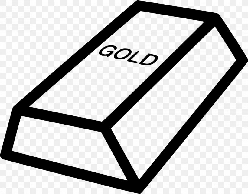 Gold Bar Ingot, PNG, 980x766px, Gold Bar, Area, Black, Black And White, Brand Download Free