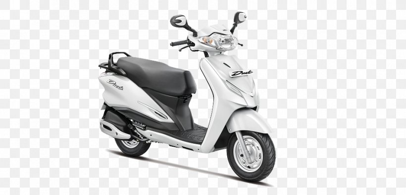 Scooter Hero MotoCorp Motorcycle Honda Mahindra & Mahindra, PNG, 945x456px, Scooter, Black And White, Car, Hero Motocorp, Honda Download Free