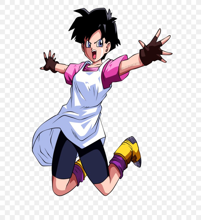 Videl Chi-Chi Goku Gohan Frieza, PNG, 600x900px, Watercolor, Cartoon, Flower, Frame, Heart Download Free