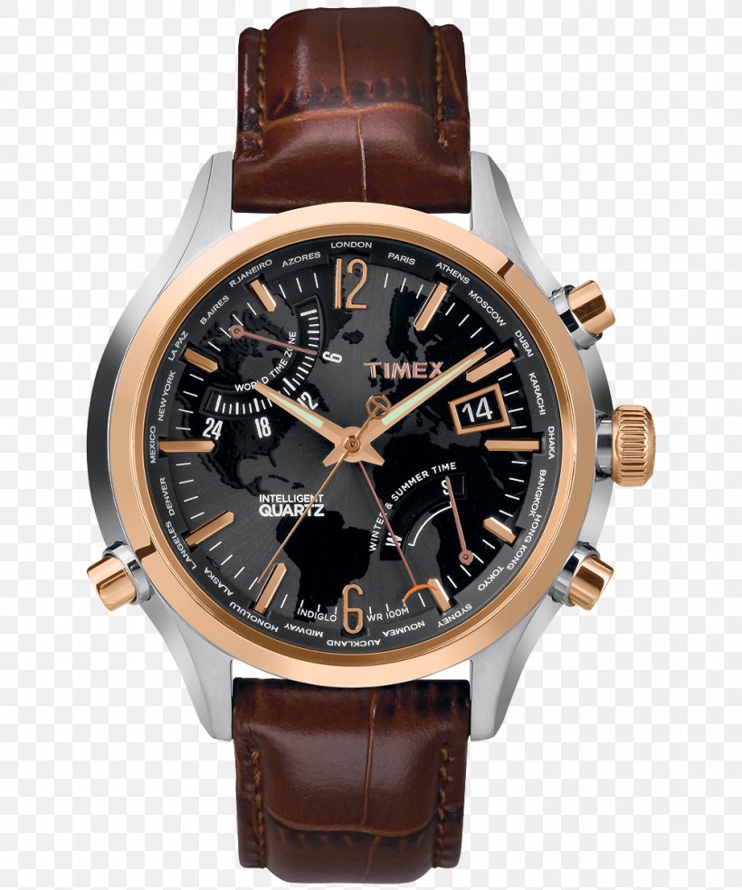 Watch Timex Group USA, Inc. Flyback Chronograph Indiglo, PNG, 1000x1200px, Watch, Brand, Brown, Chronograph, Flyback Chronograph Download Free