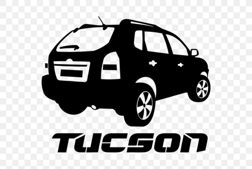 2005 Hyundai Tucson Car 2008 Hyundai Tucson 2014 Hyundai Tucson, PNG, 550x550px, Hyundai, Automotive Design, Automotive Exterior, Black And White, Brand Download Free