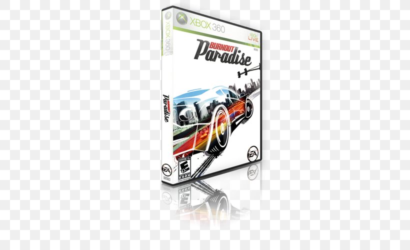 Burnout Paradise PlayStation 3 Xbox 360 PlayStation 4 Video Game, PNG, 500x500px, Burnout Paradise, All Xbox Accessory, Brand, Burnout, Criterion Software Download Free