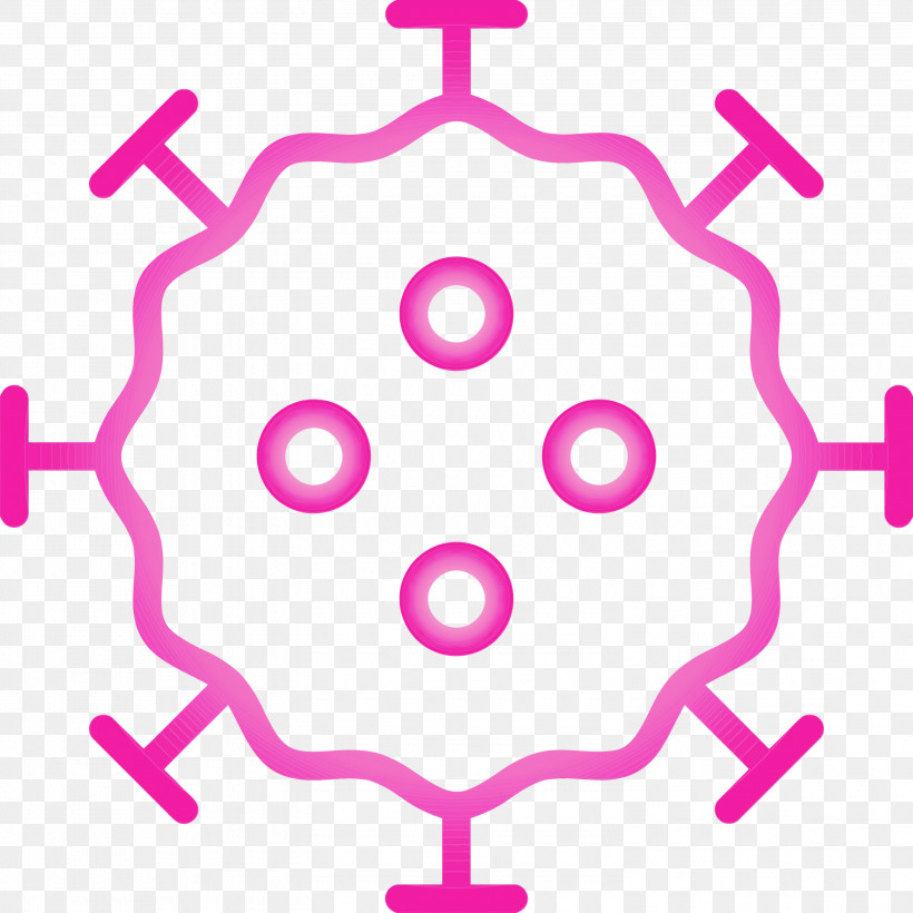 Pink Magenta Circle Line Line Art, PNG, 3000x3000px, Coronavirus, Circle, Covid19, Line, Line Art Download Free