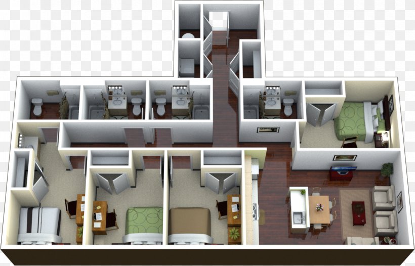 Apartment House Bedroom Renting Vacation Rental, PNG, 1240x796px, Apartment, Bathroom, Bed, Bedroom, Building Download Free