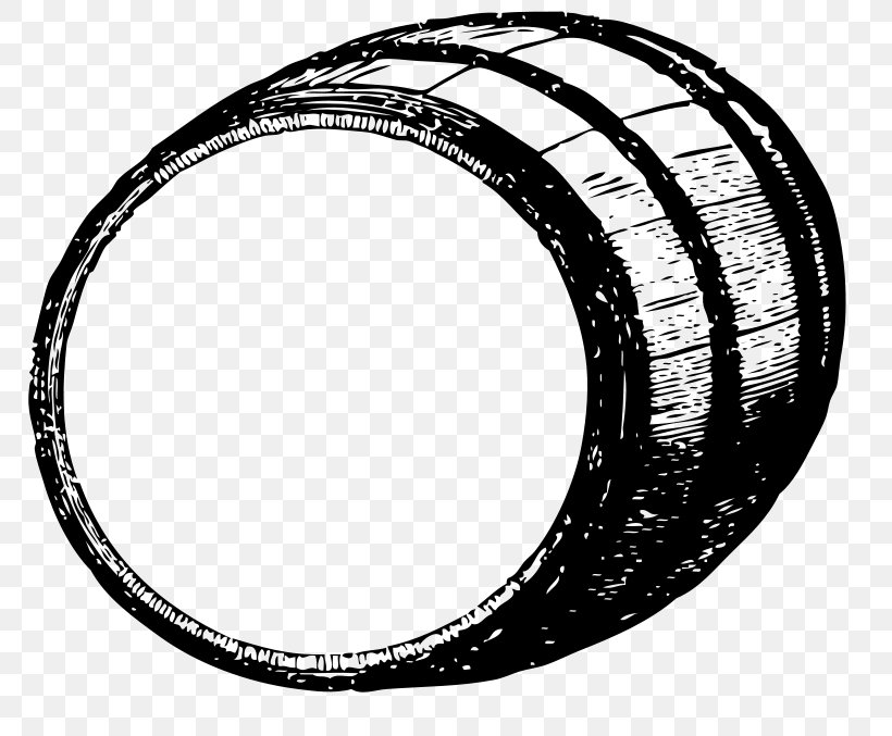 Bourbon Whiskey Barrel Elijah Craig Clip Art, PNG, 800x677px, Bourbon Whiskey, Auto Part, Automotive Tire, Barrel, Black And White Download Free