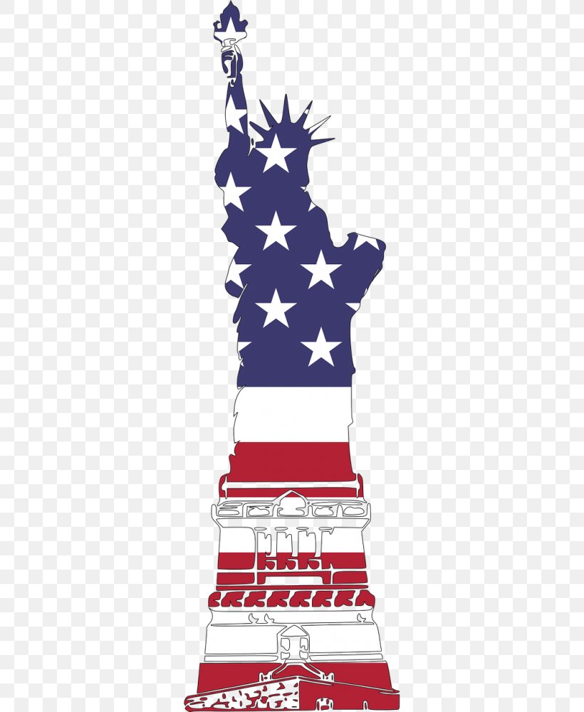 Statue Of Liberty Clip Art Image Independence Day Vector Graphics, PNG, 500x1000px, Statue Of Liberty, Christmas Tree, Flag, Flag Of The United States, Independence Day Download Free